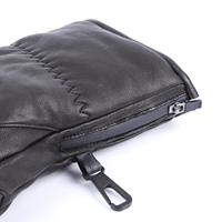 Gants de sport imperméables coupe-vent d'extérieur Gants de ski en peau de chèvre avec logo personnalisé pour snowboard Gants en cuir pour hommes