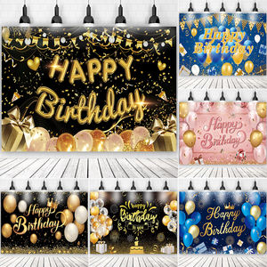 Toile de fond de fête d'anniversaire personnalisée Bannière Décorations Bannière DRAPEAU Promotion Publicité Impression Bannière Tissu Polyester - Product Image 1