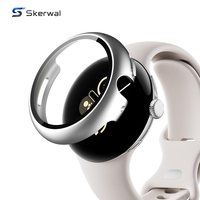 Funda Protectora de Pantalla Integrada de Plástico a Prueba de Golpes y Huellas Dactilares para Reloj Inteligente Google Pixel Watch3 4 40mm 44mm
