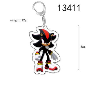 Llavero de acrílico estilo pirata de <span class=keywords><strong>Sonic</strong></span> <span class=keywords><strong>the</strong></span> <span class=keywords><strong>Hedgehog</strong></span>, personaje de dibujos animados del universo alternativo, colgante para bolso, adorno coleccionable para mochila - Product Image 2