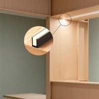 BT-K0709 Profilés en aluminium LED ultra-minces à éclairage latéral à 45 degrés Série 6000 pour pliage, découpe, décorations et étagères en bois