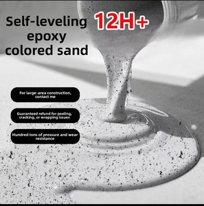 环氧彩砂自流平工业户外地板涂料液体涂料，用刷子涂抹 - Product Image 1