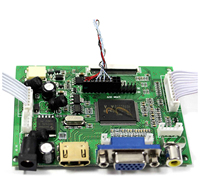 Pantalla LCD TFT TTL LVDS TN64 TN90 TN92 TN94, Placa Controladora LCD PCB800099 con HD MI Compatible con VGA AV para Carpc Raspberry Pi