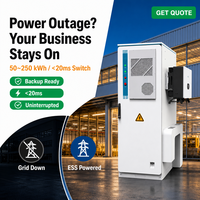 Système de stockage d'énergie intelligent (ESS) industriel et commercial de 50 kWh à 112,5 kWh, alimentation extérieure 50 kW avec PCS, EMS, BMS, refroidissement par air
