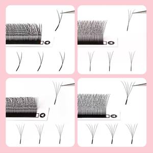 Nuevas Extensiones de Pestañas Super Estrechas 2D W3D W4D W5D Clover W con 0.07mm 0.05 - Product Image 4