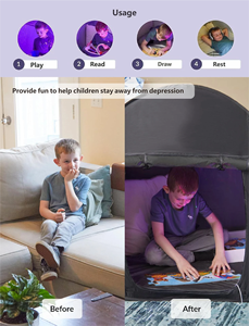 Foldable Four Seasons <b>Sensory</b> <b>Tent</b> Steel Frame Oxford Fabric Waterproof Breathable Quick Opening Windproof Autistic Children - Product Image 4