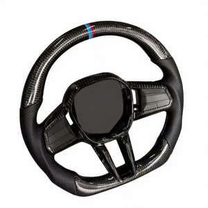 Volant de direction en fibre de carbone pour BMW Nouvelle Série M Série G - Modification sportive Drift sans airbag - Product Image 1