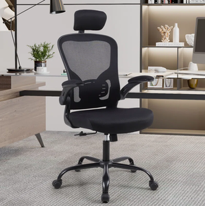 Chaise de salle à manger ergonomique à dossier haut, <span class=keywords><strong>prix</strong></span> <span class=keywords><strong>d</strong></span>'usine en gros, chaise de bureau pivotante en maille respirante avec support lombaire - Product Image 2