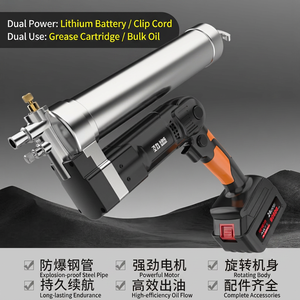 Potente pistola de engrase eléctrica con batería de litio, totalmente automática, de alta presión, 24v, recargable, portátil e inalámbrica para excavadora - Product Image 1