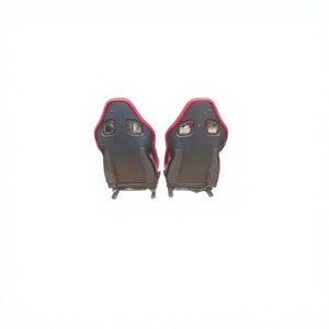Asientos de Coche de Fibra de Carbono Ligeros con Rieles, Asientos de Cuero Rojo Totalmente Automáticos y Eléctricos, Aptos para Ferrari 599 GTB - Product Image 4