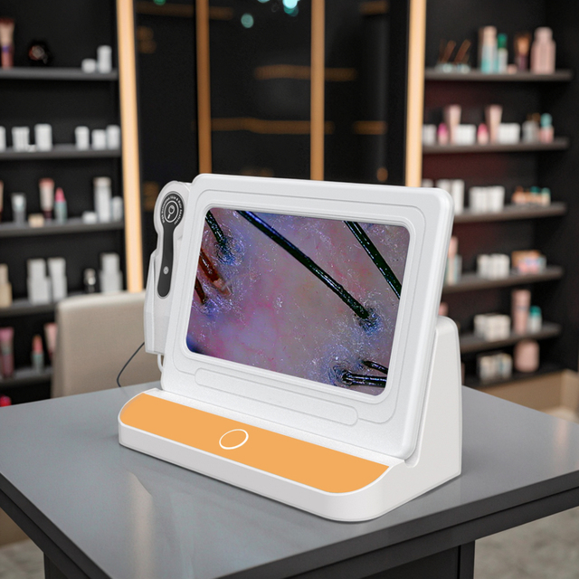New Skin Analysis Camera Photo Analysing Machines Facial Hair Scalp Scanner 200x Optical Magnification 50x Trispectral Detection