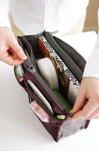Women Multifunctional Korea Storage Liner Lady Travel Large Makeup <strong>Bag</strong> <strong>Organiser</strong> <strong>Insert</strong> - Product Image 6