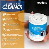 Oradess Nettoyant pour machine à café, dégraissant en comprimés solides pour portafiltres, paniers Focus Action, élimine les dépôts gras, gain de temps