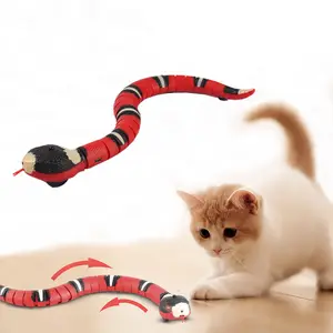 Smart Sensing Interaktives Katzen spielzeug Automatische elektronische Schlangen katze Teasing Play USB Wiederauf lad bares Kätzchens pielzeug für Katzen Hunde Haustier 1