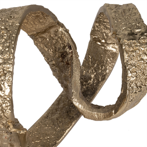 Scultura Astratta a Nastro in Metallo, Decorazione Moderna per Casa, Statuetta per Soggiorno, Ufficio, Scaffale - Product Image 6