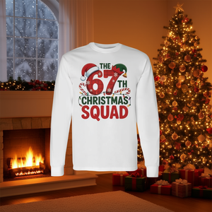 T-shirt à manches longues The 67Th Christmas Squad, en coton doux, décontracté, pour les vacances en famille, hiver - Product Image 3