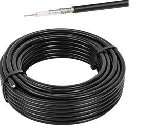 Cable Coaxial RG58 de 200M, Cable de Baja Pérdida RG58 de 50 Ohmios para Router WiFi, Amplificador de Señal, Extensor - Product Image 1