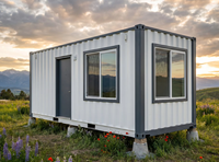 Maison conteneur démontable de 20 pieds à assemblage rapide, maison préfabriquée modulaire, mini-maison polyvalente, bâtiment portable