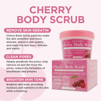 Gommage corporel au collagène de cerise, exfoliant doux, nettoyage en profondeur, hydratant, nourrissant, améliore la texture de la peau