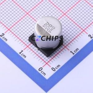 Condensateur électrolytique hybride solide-liquide en aluminium SMD HHXC350ARA271MJA0G, D10xL10mm 270uF 20% 35V 2A-100kHz - Product Image 1