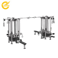 CONRE RR30 Machine de musculation multifonctionnelle commerciale en métal à 8 stations, entraîneur de force pour 8 utilisateurs, couleurs et logo personnalisables, directement de l'usine