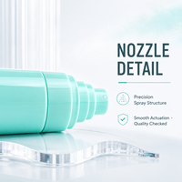 Botol Semprot Silinder Ramping Kosong Grosir Tanpa Tabung Gas, Wadah untuk Setting Spray & Toner Pelembap