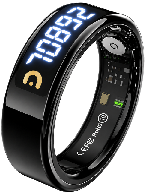 ITASBEEH Ring Counter QB806 Islam Gift Arabic Azan Vibration Reminder Health Tracker Arabic Prayer Tasbih Ring