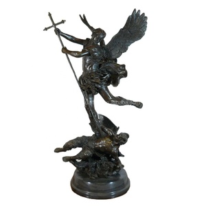 Décoration d'intérieur de style ancien Moulage de bronze Statue d'ange grandeur nature Sculpture - Product Image 1