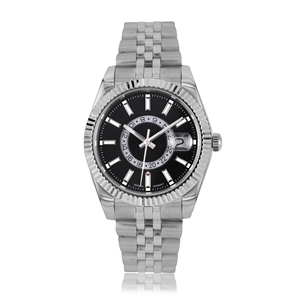 Montre à quartz d'affaires en saphir de luxe au design haut de gamme montre-bracelet à quartz à mouvement japonais - Product Image 1