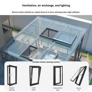 Nuevo Diseño de Solárium de Vidrio Personalizado, Económico, de Aleación de Aluminio, para Patio o Terraza - Product Image 4
