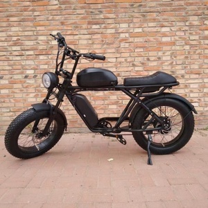 Vélo électrique rétro vintage à pneus larges de 20 pouces avec batterie amovible à vendre - Product Image 3