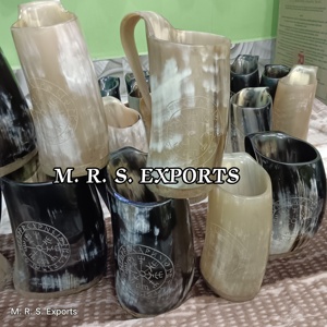 แก้วเขาควายขายดีปี 2026 แก้วน้ำทรงแวนิลแบบไวกิ้ง แก้วน้ำทรงแวนิลยุคกลางทำจากเขาควายและเขาควายบก ราคาถูก - Product Image 3