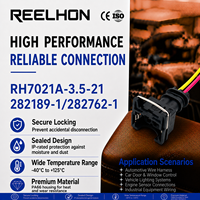Connecteur automatique étanche à 2 broches avec ressort métallique JPT, type pigtail, pour VW BMW, références 7021A-3.5-21, 282189-1, 282762-1