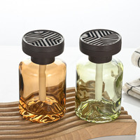 Bouteille diffuseur en verre de 120 ml en gros, bouteille diffuseur en verre à fond épais de luxe, bouteille diffuseur en verre ambré unique, bouteille vide