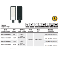 Penerangan Jalan LED Luar Ruangan dengan Efisiensi dan Daya Tahan Tinggi 50W 100W 150W 200W 250W 300W
