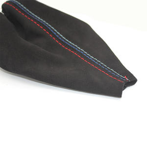 Juego de cubiertas de palanca de cambios de gamuza para BMW Serie 3 E36 E34 E40 Z3, cubierta de pomo de cuero negro manual - Product Image 4