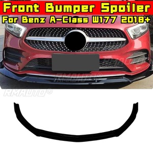 Difusor de Parachoques Delantero para Auto, Spoiler Negro Brillante, Pieza de Modificación para Mercedes Benz Clase A W177 2018+, Accesorios para Auto - Product Image 2