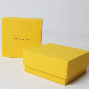 Hộp quà tặng hình vuông màu vàng sang trọng-Nắp giấy cứng và thiết kế cơ sở cho trang sức, đồng hồ và quà tặng nhỏ cao cấp - Product Image 3