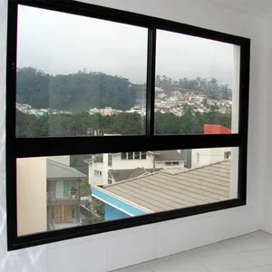 Ikealuminum ses geçirmez upvc çift camlı pencereler alüminyum ve cam slayt sürgülü pencereler ve ev için kapı