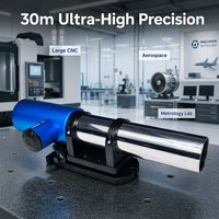 Autocollimateur ultra-précis 0,3 arceaux-seconde, portée 30m, ouverture 48mm, FL 300mm, double axe, alimentation USB pour métrologie CNC de grande envergure