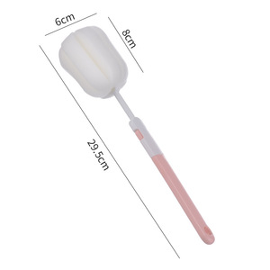 Cepillo <span class=keywords><strong>de</strong></span> <span class=keywords><strong>limpieza</strong></span> <span class=keywords><strong>de</strong></span> tazas con mango largo y cabezal <span class=keywords><strong>de</strong></span> esponja suave, limpia profundamente botellas, tazas y termos, antiarañazos, fácil <span class=keywords><strong>de</strong></span> lavar y guardar - Product Image 4
