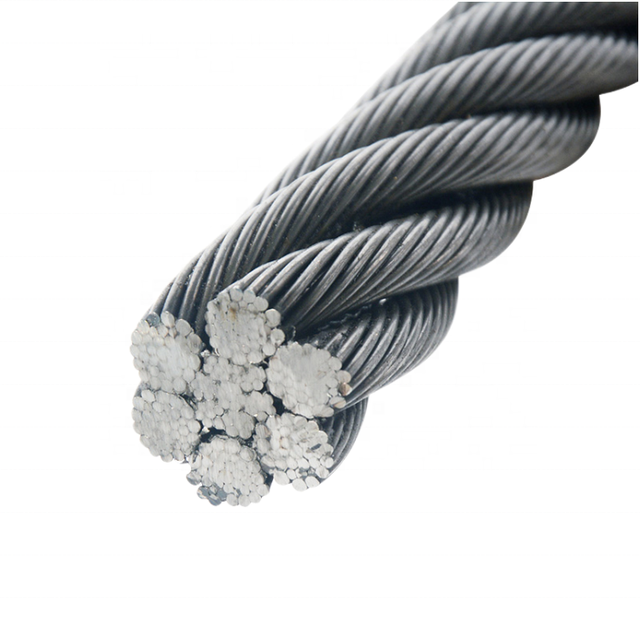 Gaoshen Brand Galvanized/Ungalvanized 6X19+IWR 7X19 Carbon Steel Wire Rope Cable Steel Core 1570MPA-1870MPA Tensile Strength