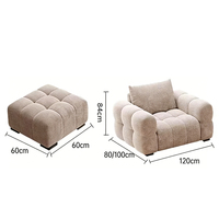 Ensemble de canapés de salon en tissu blanc moderne, élégant et luxueux, canapé moelleux et confortable pour la maison