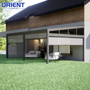 Cubierta de Patio con Protección Solar de Metal, Cubierta de Patio con Marco de Aluminio con Certificación CE y <span class=keywords><strong>Techo</strong></span> de Vidrio para Muebles - Product Image 1