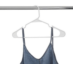 Black and White Polygon Plastic Dry Wet Dual-purpose Non-Slip Space-Saving Hook Type Clothes Hanger <b>Storage</b> for <b>Bathroom</b> Store - Product Image 6