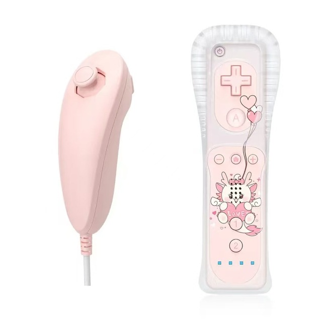 For Wii Left and Right Game Controllers With Custom Graphics Without Motion Plus for Nintendo Wii Wiis U Game Controller