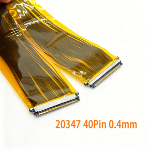 Ultra Low Profile 0,4 mm 40-pins 20347 micro-coaxkabel dubbelzijdig LVDS EDP-kabel voor draagbare industriële besturing touchscreen - Product Image 1