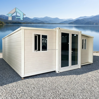 Maison conteneur modulaire extensible de luxe de 20 pieds avec fenêtres à rupture de pont thermique, certifiée CE, garantie 3 ans, design moderne