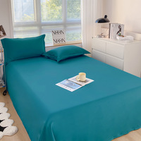 Drap-housse uni en microfibre brossée de qualité supérieure, respirant et infroissable, pour hôtels et usage domestique (vente en gros)