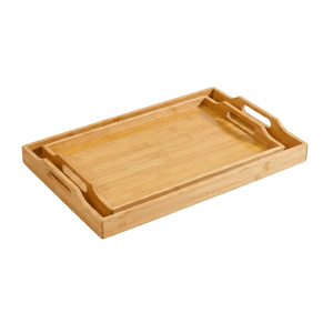 Handcrafted Rustic Wooden Jewelry Tray Modern Luxury Design Dishwasher Safe for Coffee Tea Breakfast Dining Table Home Bathroom - Product Image 1